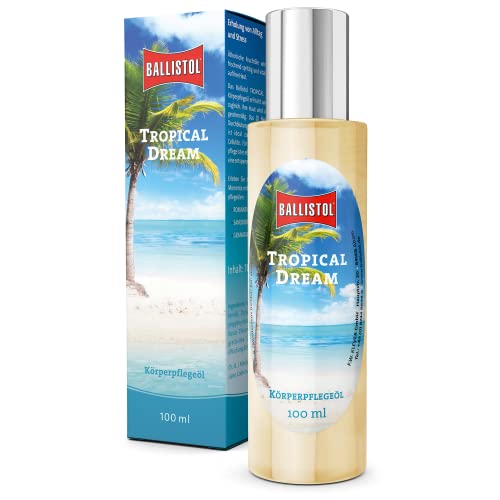 BALLISTOL 26620 Wellness Öl Tropical Dream 100ml Flasche - Körperpflege zur Regeneration beanspruchter Haut mit Avocado von BALLISTOL