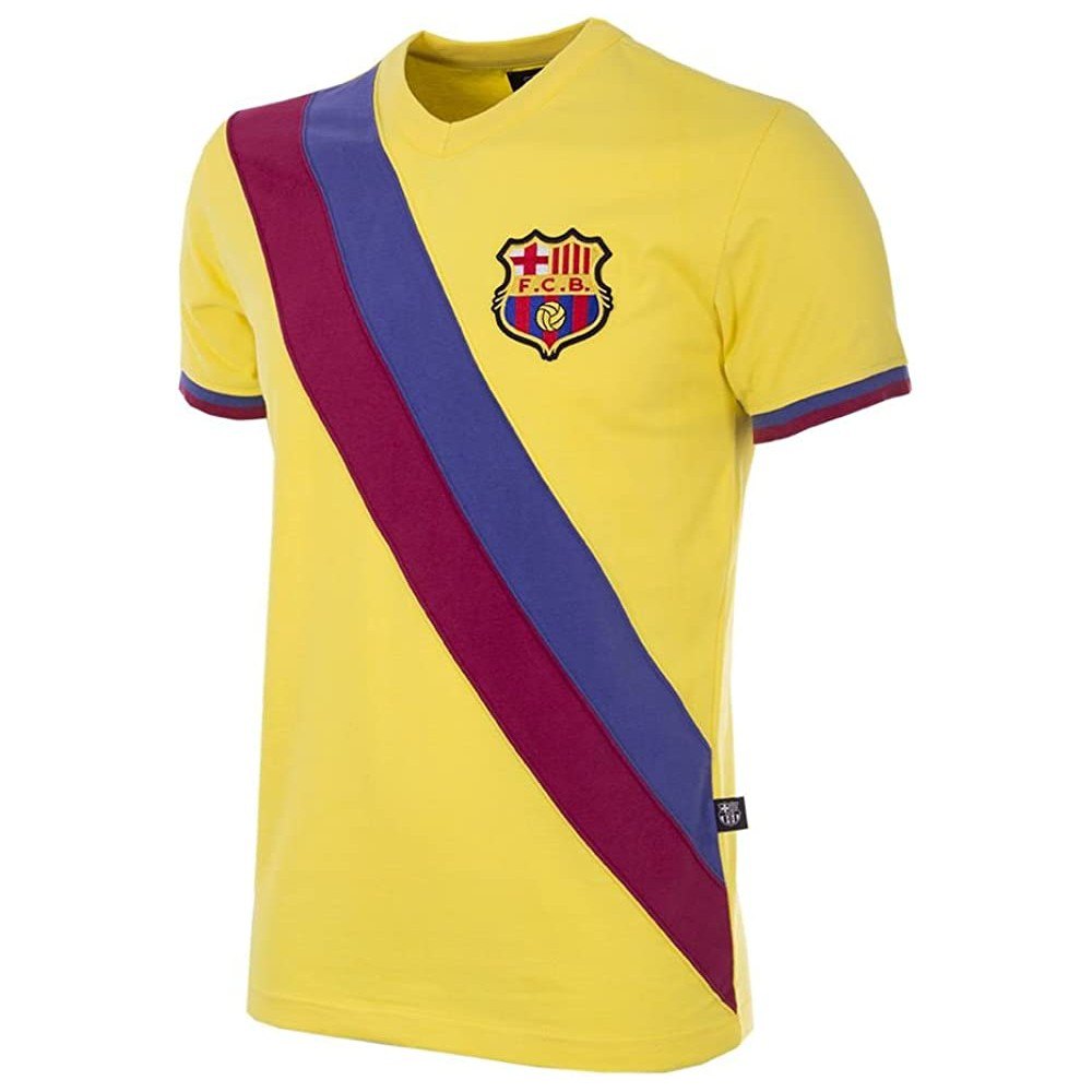 BarÇa Fc Barcelona 1978-79 Retro Away Short Sleeve T-shirt Gelb L von BarÇa