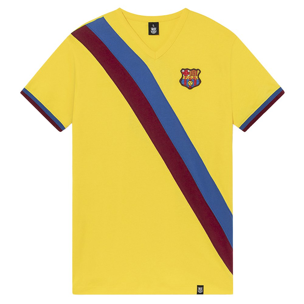 BarÇa Johan Cruyff 1974-75 Short Sleeve T-shirt Gelb M Mann von BarÇa