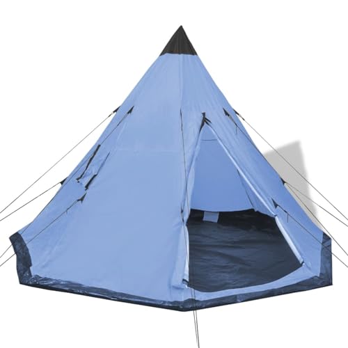 BaraSh 4-Personen-Zelt Blau Wurfzelt 4 Personen Wasserdicht von BaraSh