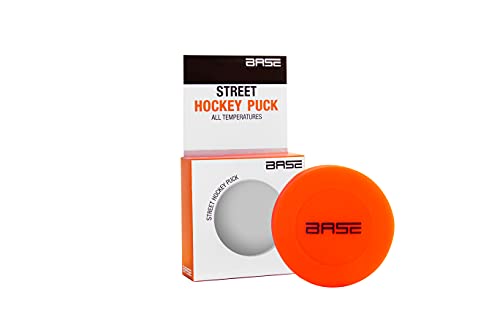Base Unisex Puck I Für alle Beläge und Temperaturen I Kinder und Erwachsene I Inline-und Street Hockey I Orange, 7,5 cm von Base