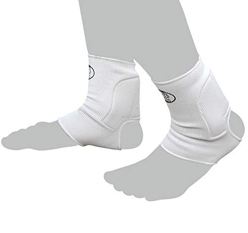 Bay 2X Achillessehnenschutz Weiss elastisch Fußbandagen (S M) von BAY SPORTS
