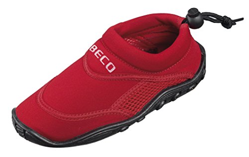BECO Badeschuhe / Surfschuhe für Kinder rot 34 von Beco