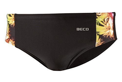 Beco Beermann Herren Schwimmhose Magical Mystery Trip Badehosen, schwarz/Bunt, 5 von Beco Baby Carrier