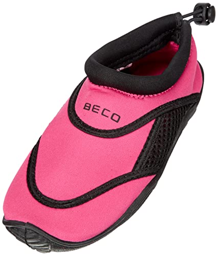 BECO Kinder Surf-und Badeschuhe-92171 Badeschuhe, pink/Schwarz, 25 von Beco