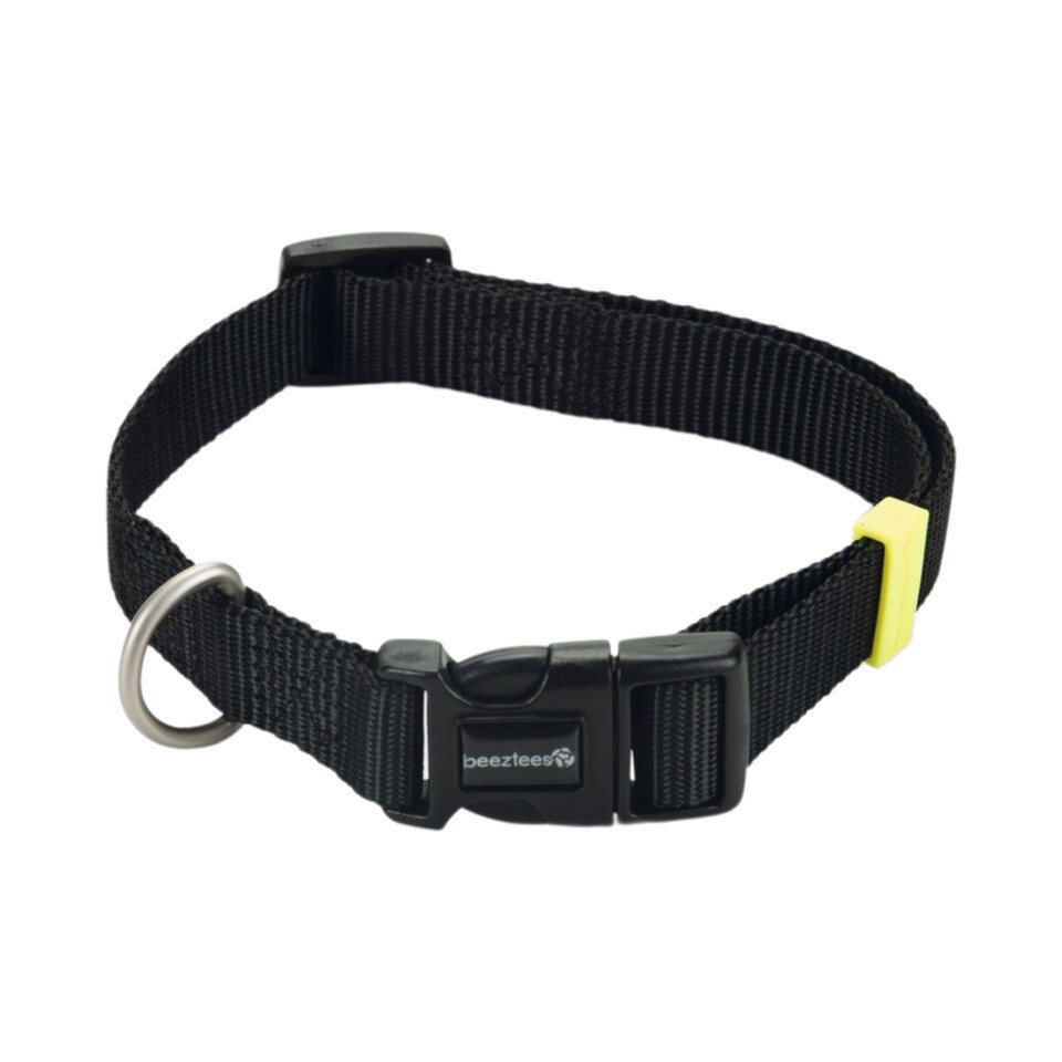 Beeztees Hunde-Halsband Hundehalsband Uni schwarz von Beeztees