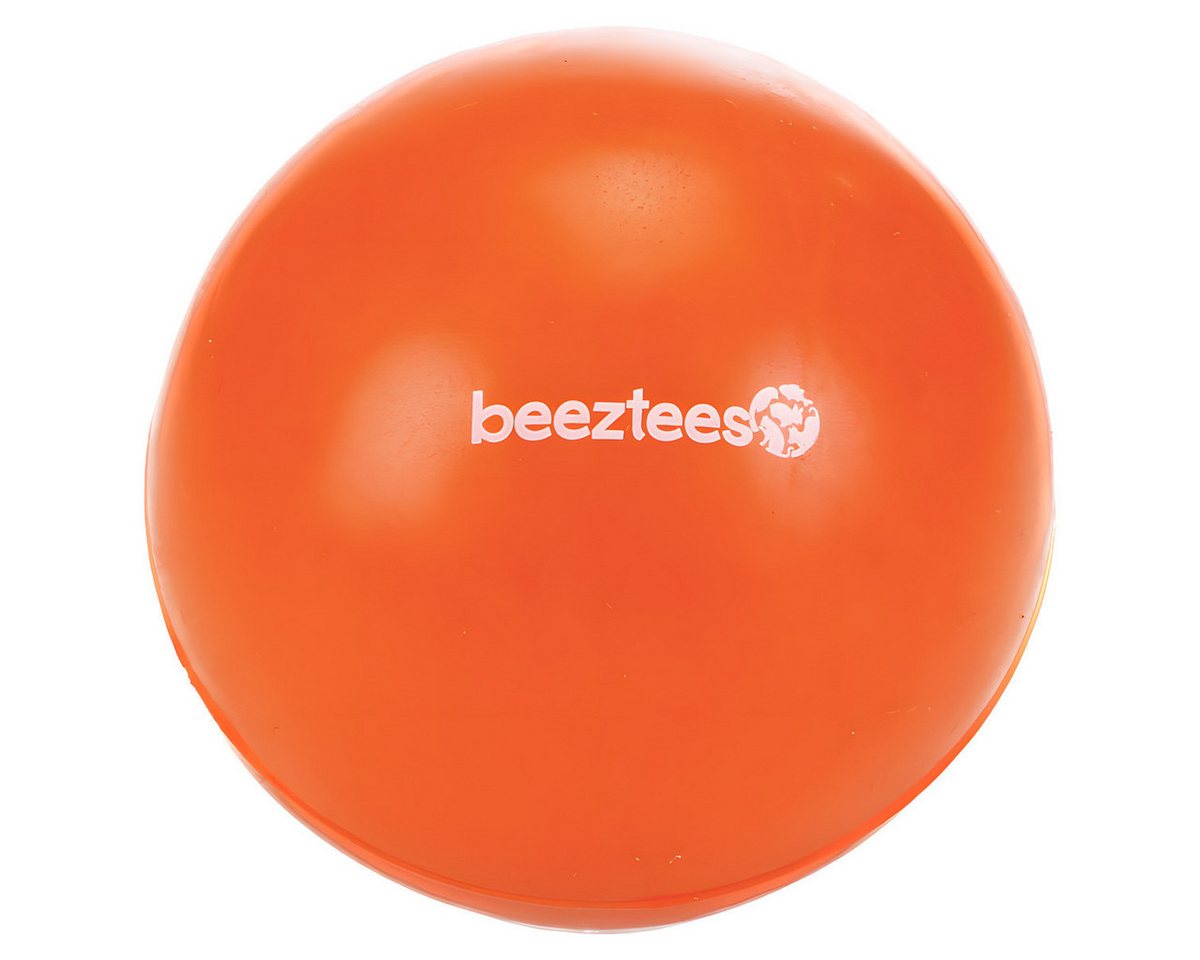 Beeztees Spielknochen Hundespielzeug Ball massiv orange, Durchmesser: 9 cm von Beeztees