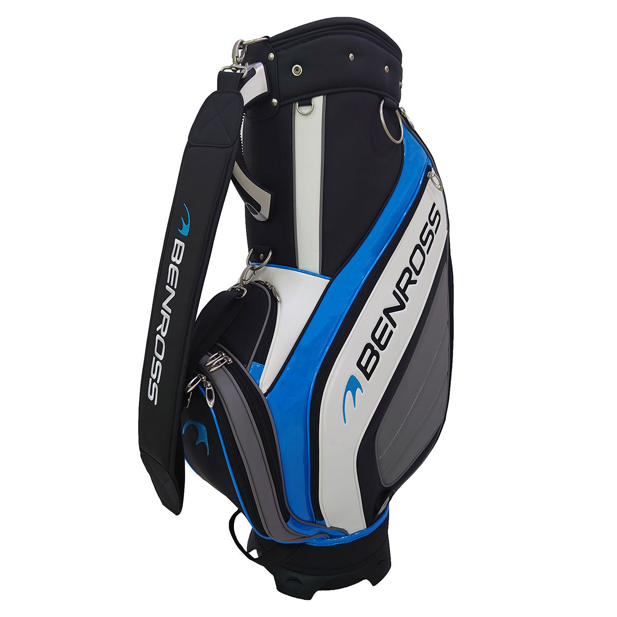 Benross Black, White and Blue Colour Block BR-PRO Tour Staff Golf Bag | American Golf, One Size von Benross