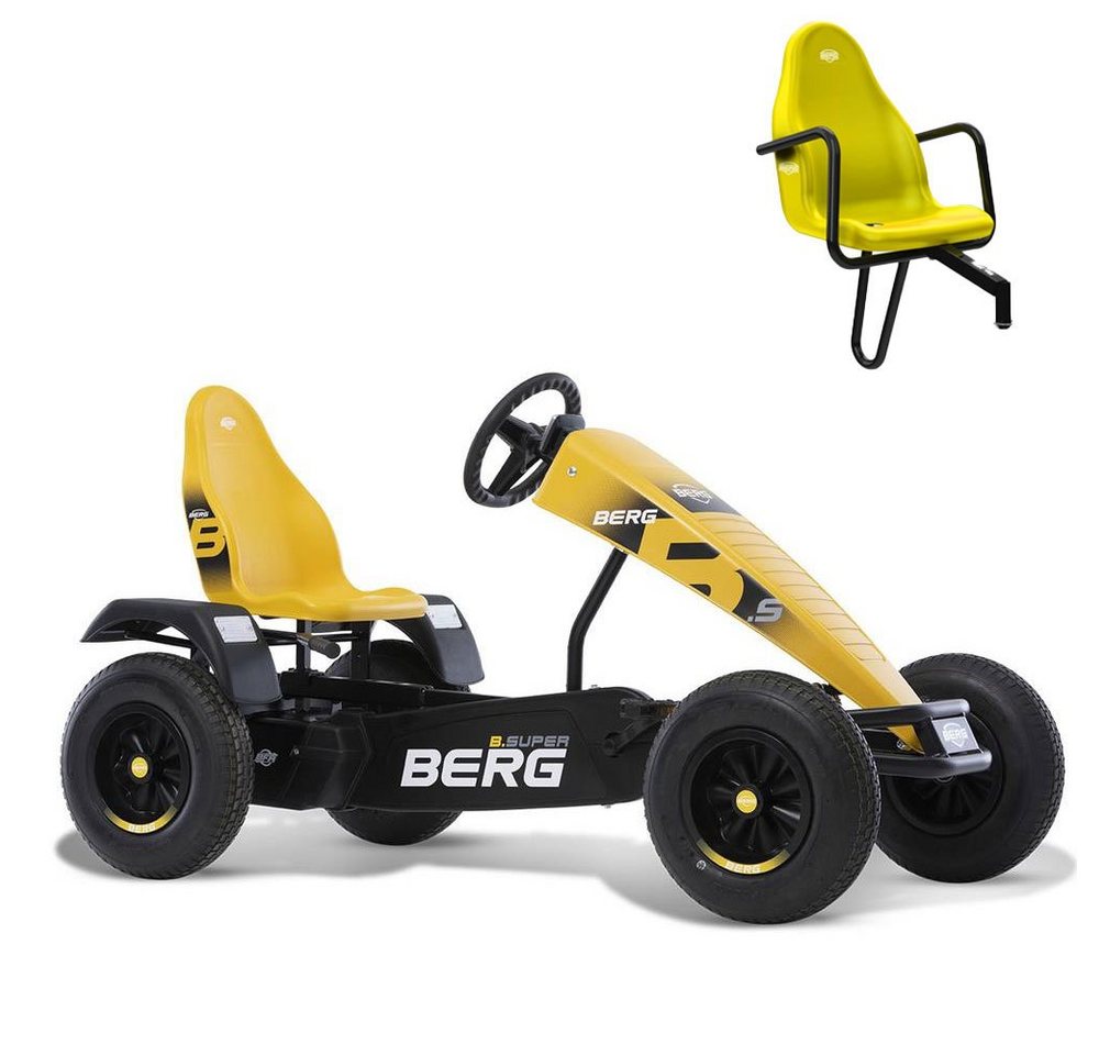 Berg Go-Kart BERG Gokart XXL B. Super Yellow E-Motor Hybrid gelb E-BFR inkl. Sozius von Berg