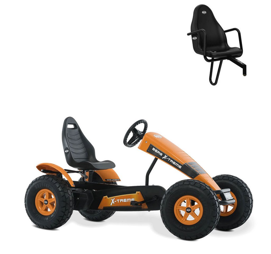 Berg Go-Kart BERG Gokart XXL X-Treme E-Motor Hybrid orange E-BFR inkl. Soziussitz von Berg