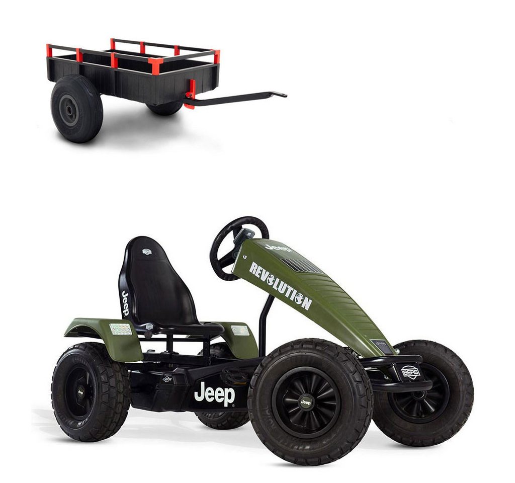 Berg Go-Kart BERG Gokart XXL Jeep® Revolution E-Motor Hybrid olivegrün E-BFR mit von Berg