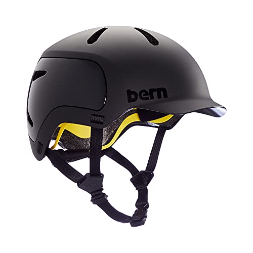 Bern WATTS 2.0 MIPS Fahrrad Helm, Matte Black, S von Bern