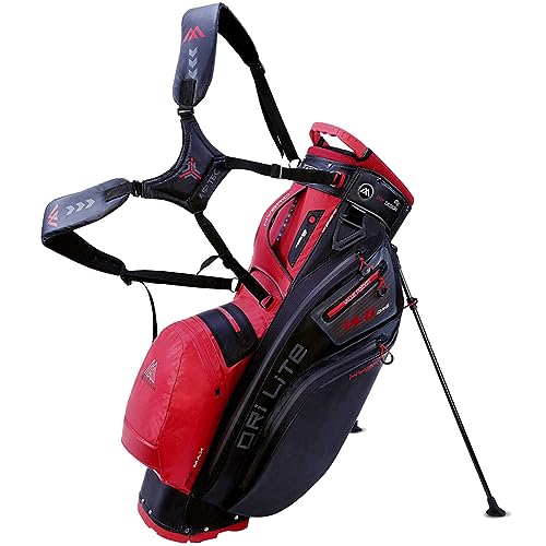 Big Max Dri Lite HYBRID 2 Golf Cartbag & Standbag - Wasserabweisend Rot von Big Max