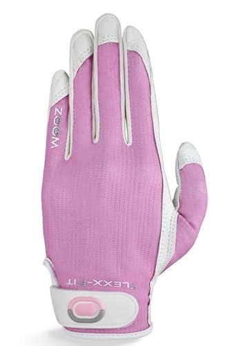 Big Max Zoom 2024 Sun Style D- Mesh - Golfhandschuhe Damen 1 Stück (White/Pink) von Big Max