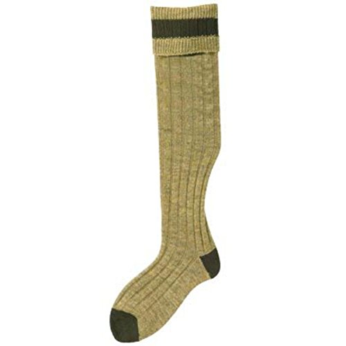 Bisley Shooting socks Antique with Olive detail stockings - Size 8 to 10 von Bisley