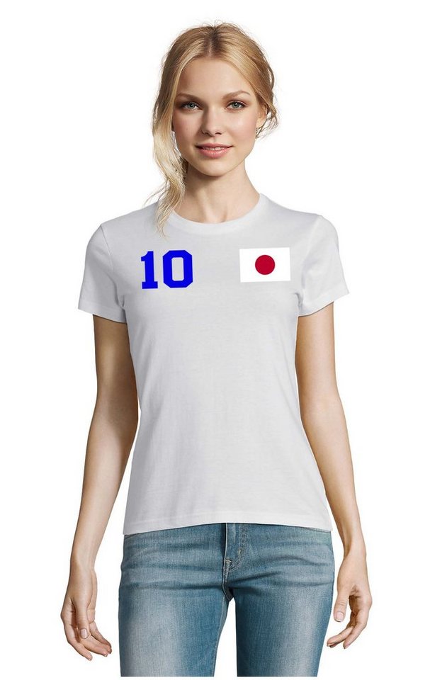 Blondie & Brownie T-Shirt Damen Japan Asien Sport Trikot Fußball Weltmeister Meister WM von Blondie & Brownie