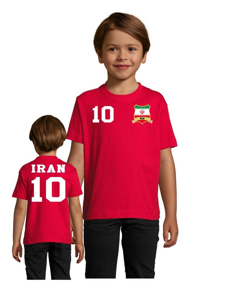 Blondie & Brownie T-Shirt Kinder Iran 10 Sport Trikot Fußball Handball Weltmeister Meister WM von Blondie & Brownie