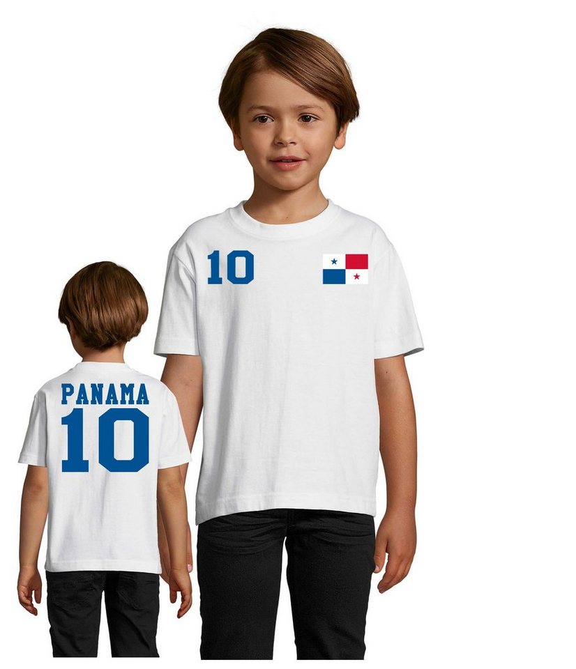 Blondie & Brownie T-Shirt Kinder Panama Fun Fan Sport Trikot Fußball Meister WM Copa America von Blondie & Brownie