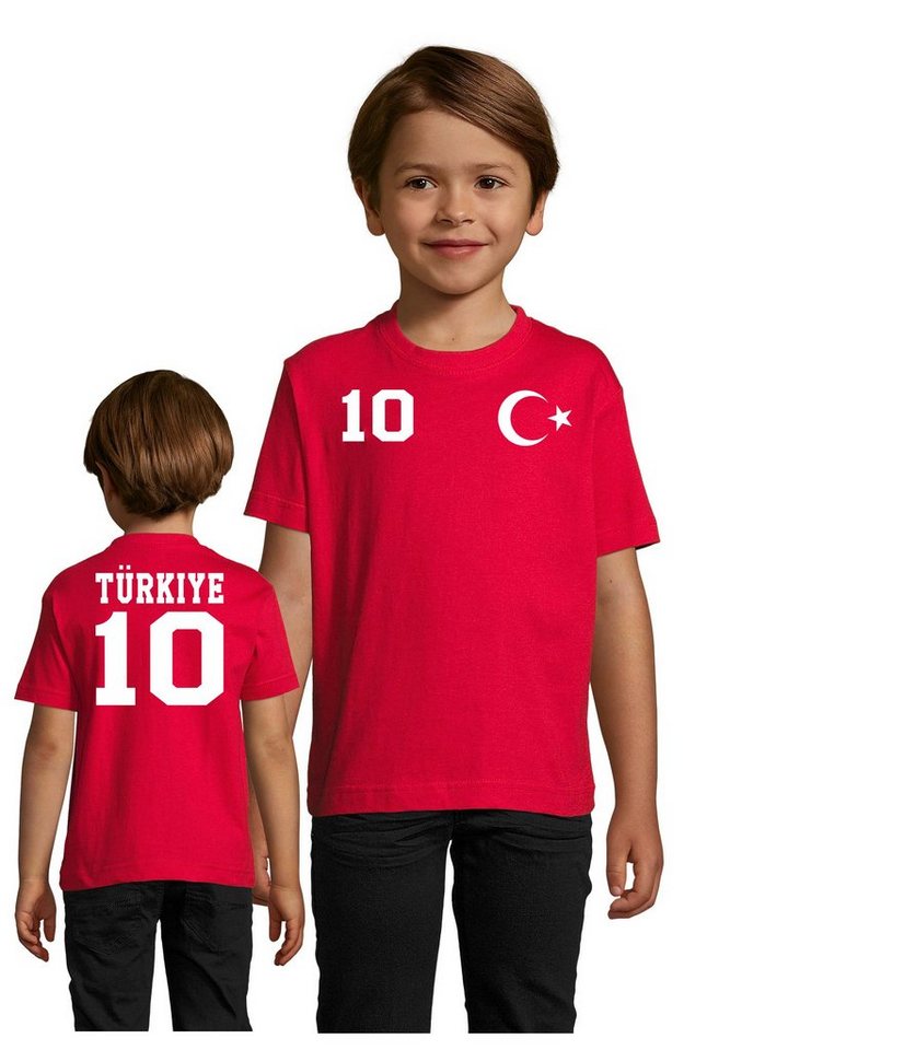 Blondie & Brownie T-Shirt Kinder Türkei Türkiye Turkey Sport Trikot Fußball Meister WM EM von Blondie & Brownie
