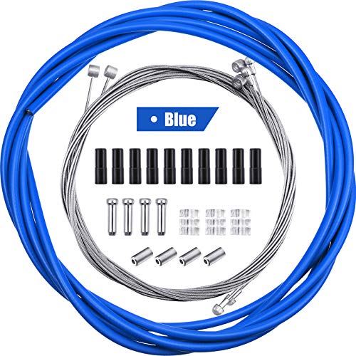 4 Stück Universal Fahrrad Innen Bremse Kabel Gehäuse Kit Fahrrad Bremskabel Ersatz für Berg und Rennrad (Blau) von Boao