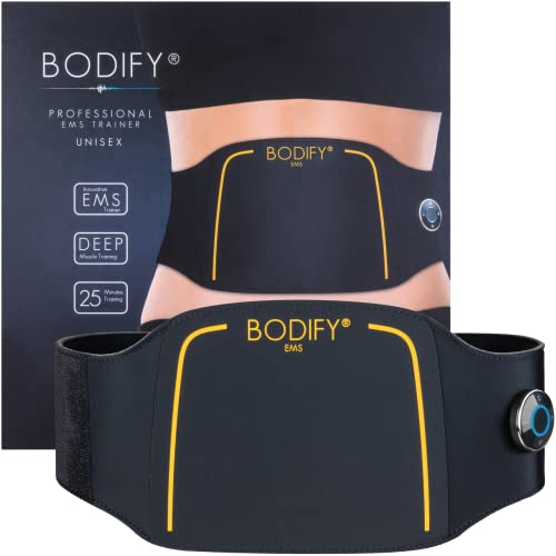 Bodify EMS Rückentrainer Pro - Gezielte Stimulation der Rücken Muskulatur! - Muskelaufbau und verbesserte Haltung - EMS Training - Rückenmuskeltrainer - für Männer und Frauen DAS ORIGINAL von Bodify