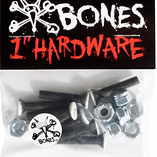 Bones Vato Hardware Phlillips Bolts x8 Black 1 Inch von Bones Bearings