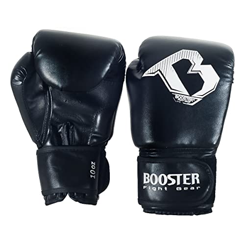 Booster Boxhandschuhe, BT Starter, schwarz, Boxing Gloves, MMA, Muay Thai Size 14 Oz von Booster Fightgear