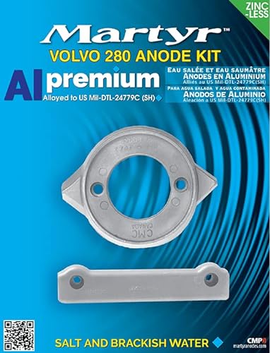 Boot & Motor Aluminium Anodensatz für Passend für Volvo Penta 280 von Boot & Motor