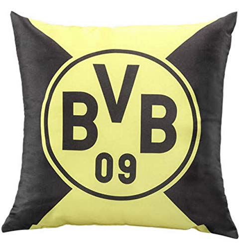 BVB Borussia Dortmund 09 Dekokissen Logo Größe 40x40cm 100% Polyester von Borussia Dortmund