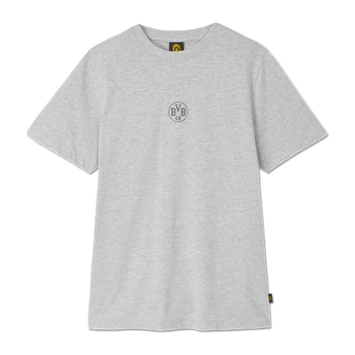 Borussia Dortmund Unisex Bvb T-shirt Essentials, Graues Tee T-Shirt, Grau, XXL EU von Borussia Dortmund