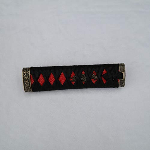 Boyu Sword Handle Tsuka 5.9in Alloy/Copper/Iron Fittings Imitation or real Samegawa (DB01, 15cm/5.9in,) von Boyu