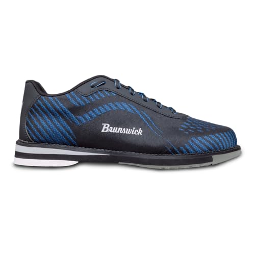 Brunswick Herren Command Mens Bowling Shoes-Size 9 Black/Blue Bowlingschuhe, Schwarz/Blau, 9 von Brunswick