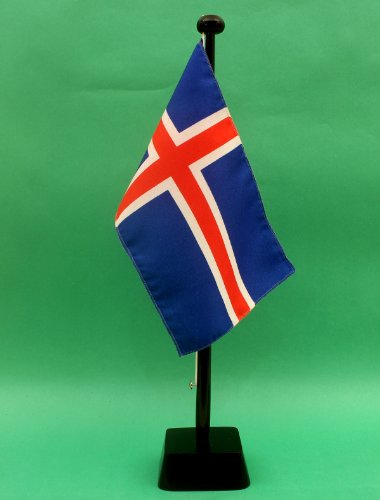 Buddel-Bini Island 15x25 cm Tischflagge in Profiqualität, nur Tischflagge von Buddel-Bini