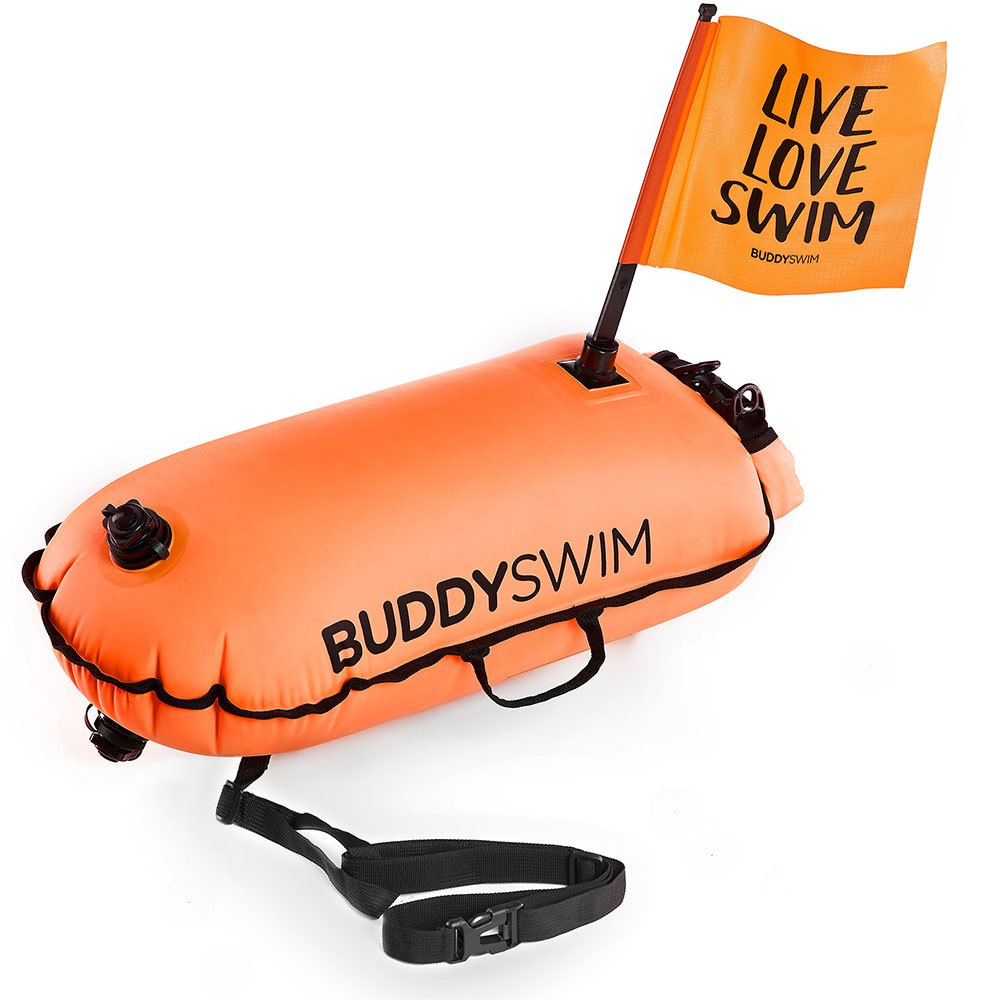 Buddyswim Buoy With Flag 28l Orange 28L von Buddyswim