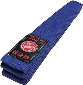 Budodrake Shotokan Karategürtel Silver Edition 100% Cotton blau (260) von Budodrake