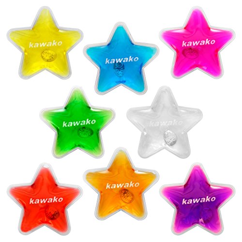 Taschenwärmer 8er Set Multicolor - Stars/Sterne - Handwärmer Heizpad Wärmepad Firebag von Redify