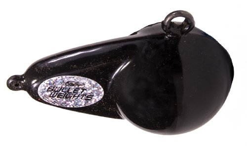 Bullet Gewichte Ball mit Finne Downrigger (schwarz), schwarz, 4-Pound von Bullet Weights