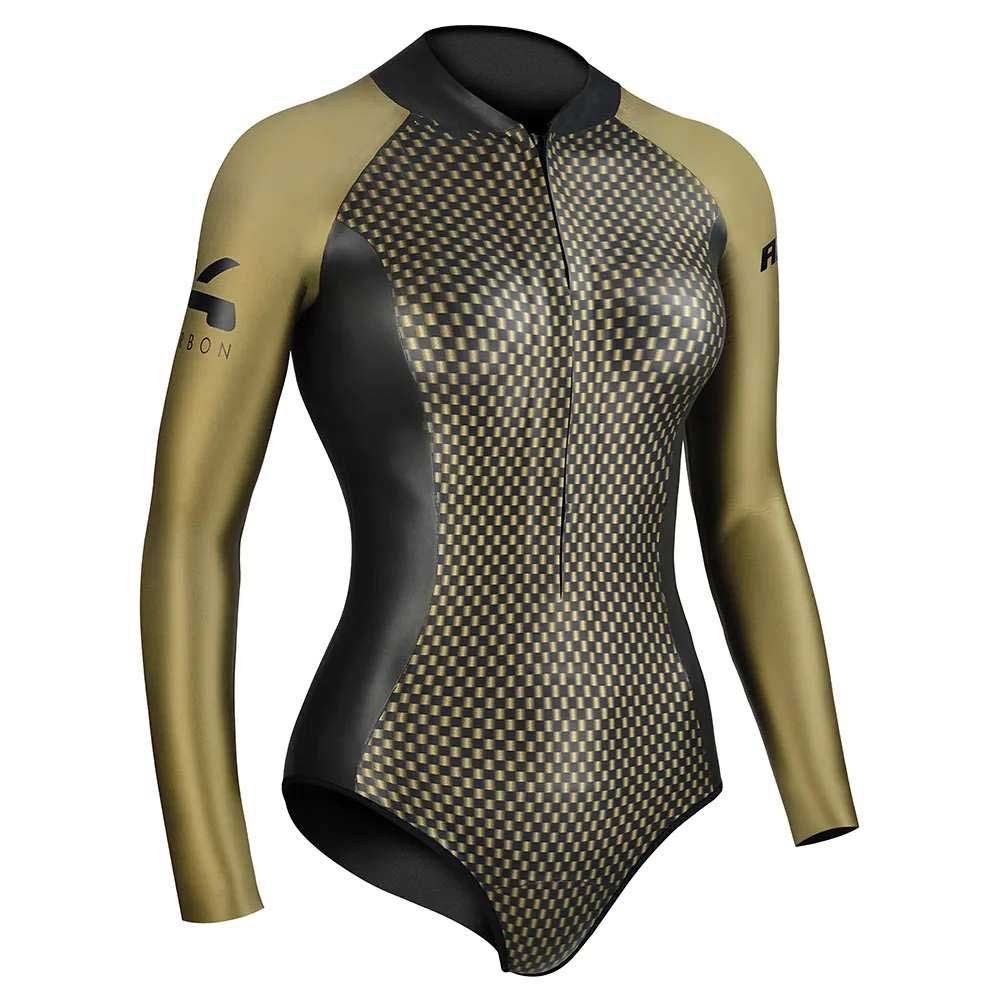 C4 Aurea 2 Mm Long Sleeves Swimsuit Gelb XS Mann von C4