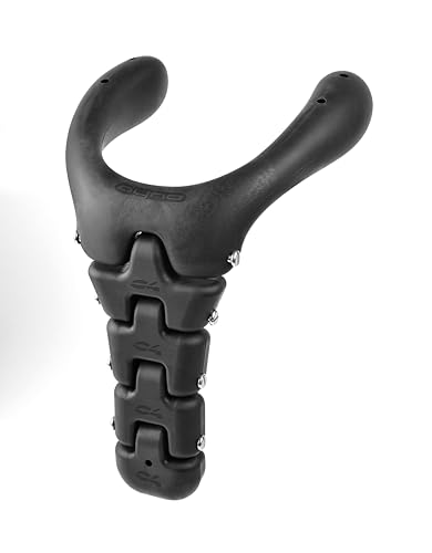 C4 Dyno-Halsband 4 kg für modulare Apnoe rot oder schwarz und zusätzliche Segmente von 280 Gramm (Dyno Nero 4 kg) von C4