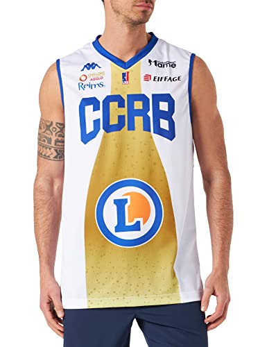 CCRB Reims Offizielles Heimtrikot 2019-2020 Basketball Unisex XL weiß von CCRB Reims