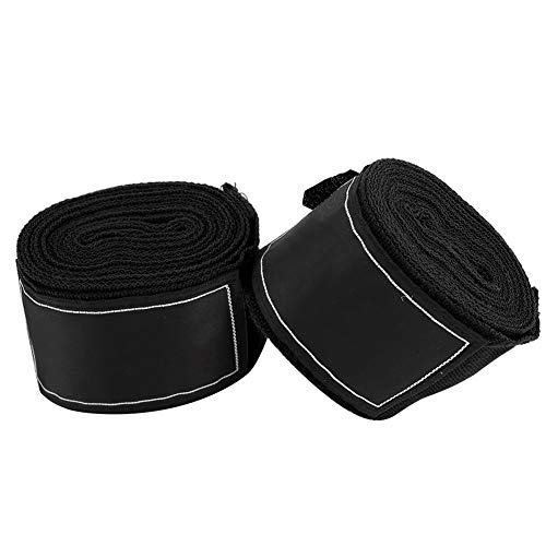 Boxbandagen, 2 Stück, 2,5 m, professionelle Boxbandagen aus Baumwolle für Boxen, Taekwondo (schwarz) von CCYLEZ