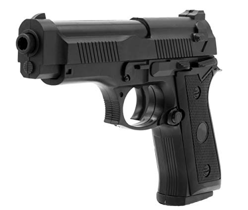 Softair Gun Airsoft Pistole + Munition | Cadofe 38A Profi Voll ABS | 18cm. Inkl. Magazin & unter 0,5 Joule (ab 14 Jahre) von CDF