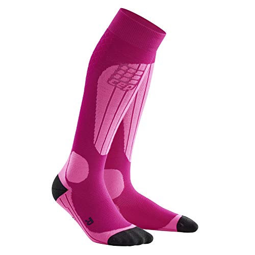 CEP - SKI THERMO SOCKS für Damen | Warme Thermosocken für Wintersport in pink | Größe II von CEP