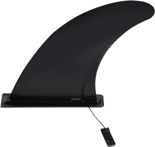 CHAMPIONPLUS Hochwertige Schwarze SUP Premium Schwarz Universal Finne für Paddleboard, Stand Up Paddle Board Longboard Surfboard Central Fin von CHAMPIONPLUS