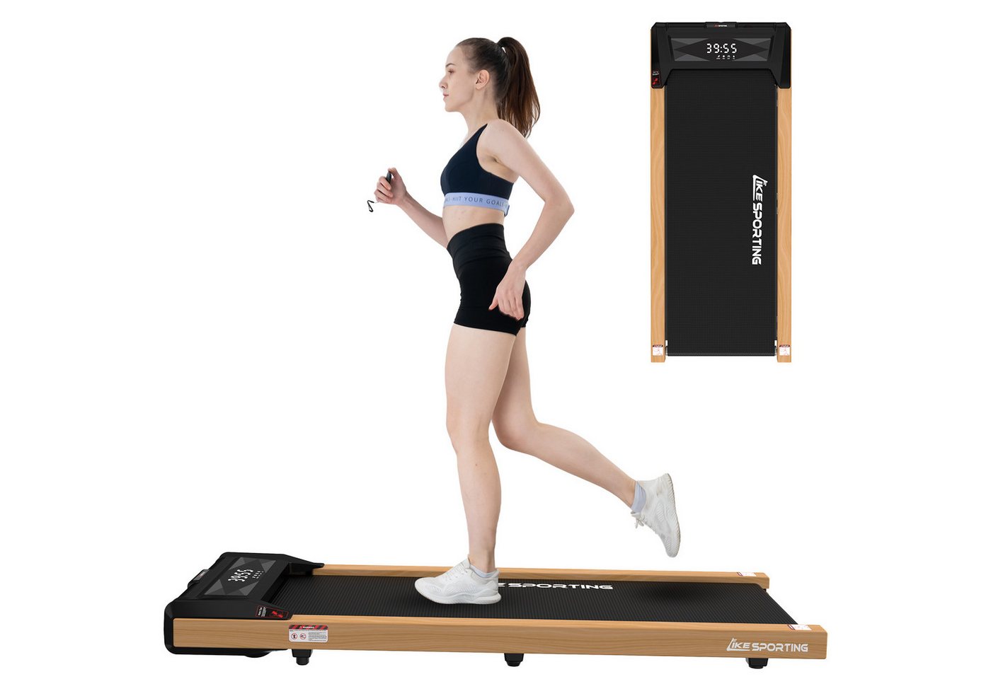 CITYSPORTS Laufband Likesporting 550W Treadmill mit Bluetooth für Zuhause und im Büro (Mit Schmiermittel, Toolkit), 1-6km/h Walking/jogging Pad mit LED-Anzeige und Fernbedienung von CITYSPORTS