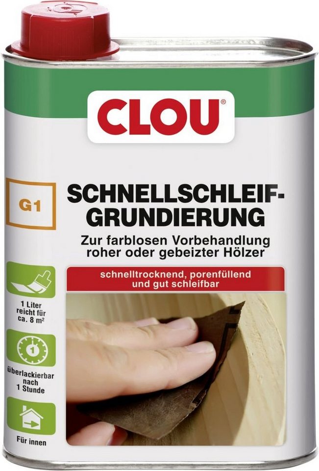 CLOU Haftgrund Clou Schnellschleif Grundierung G1 250 ml von CLOU