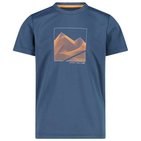 CMP - Boy's T-Shirt Piquet - Funktionsshirt Gr 116 blau von CMP