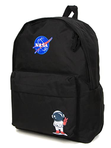 NASA Astronauten Rucksack für Kinder Schule Freizeit Schwarz von COFI 1453