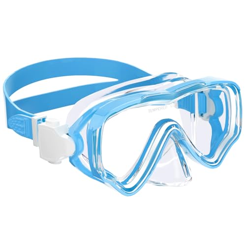 COOLOO Taucherbrille Kinder, Schwimmbrille Kinder 4-16 Jahre, Schnorchelmaske für Jungen Mädchen Jugendliche, Tauchmaske mit Nasenabdeckung 180° Panorama HD Anti Nebel Anti-Leck von COOLOO