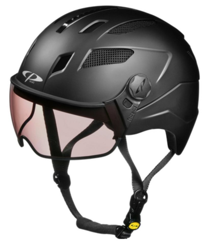 CP premium helmets Fahrradhelm Chimayo Urban mit Vario Visier Fahrradhelm E Bike Helm black matt von CP premium helmets